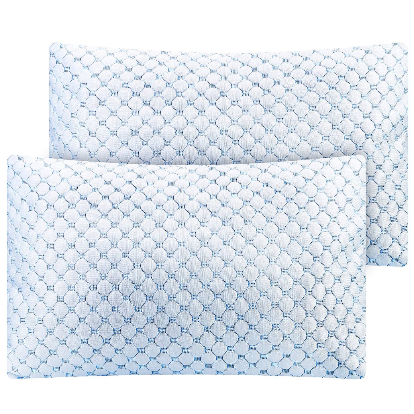 Cooling Memory Foam Pillow - Gel Infused, Adjustable, Machine Washable