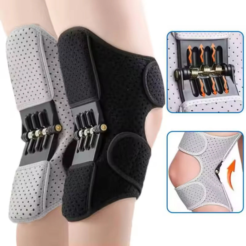 Knee Support Brace for Adults - Pain Relief & Stabilization, Grey, Pair