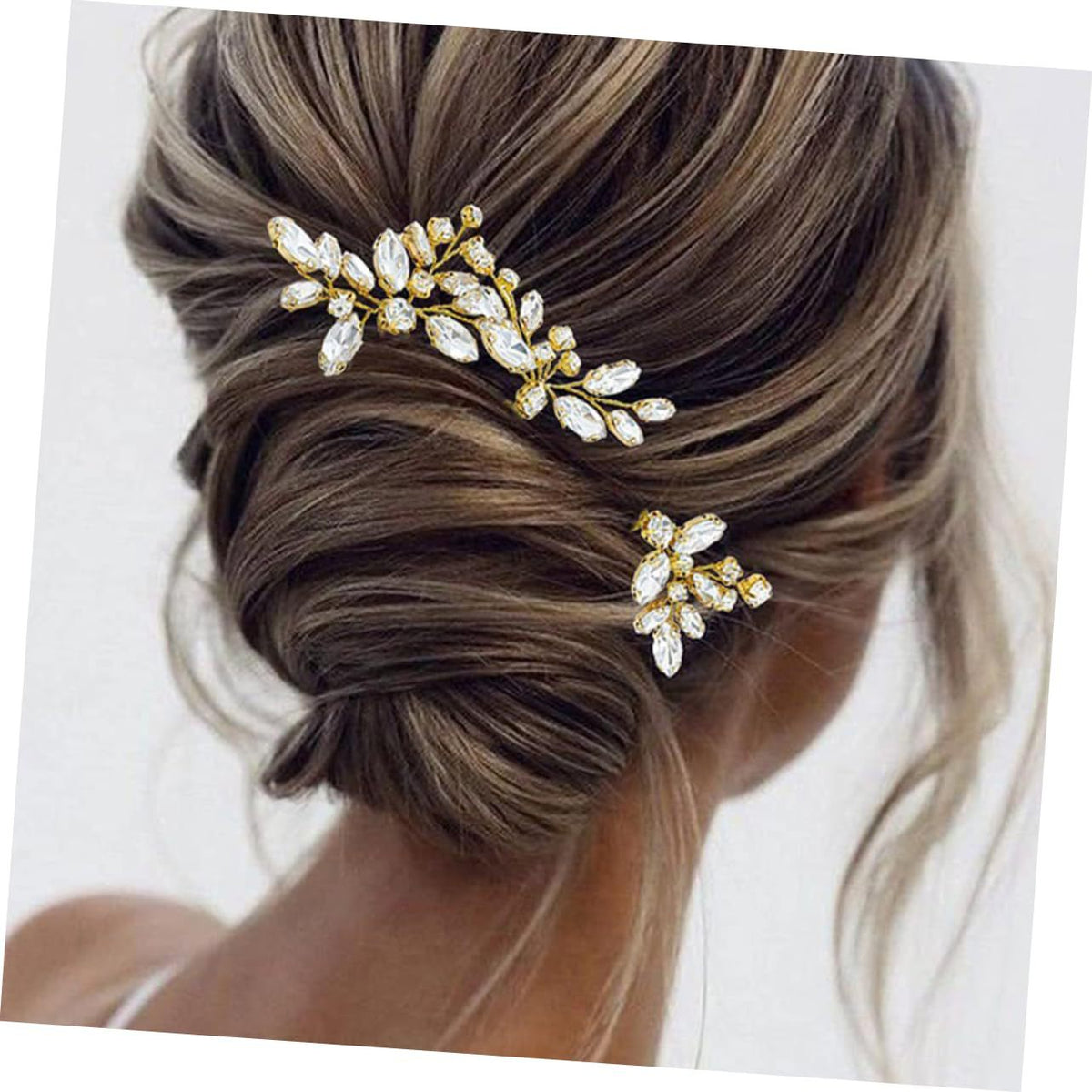 Crystal Rhinestone Hairpin Set – 3 Piece