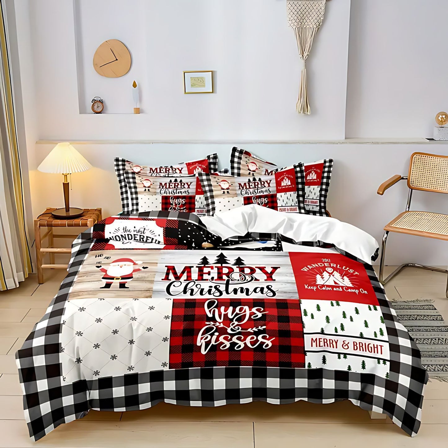 Digital Printing Brushed Bedding Set - Soft Skin-Friendly Polyester Cotton