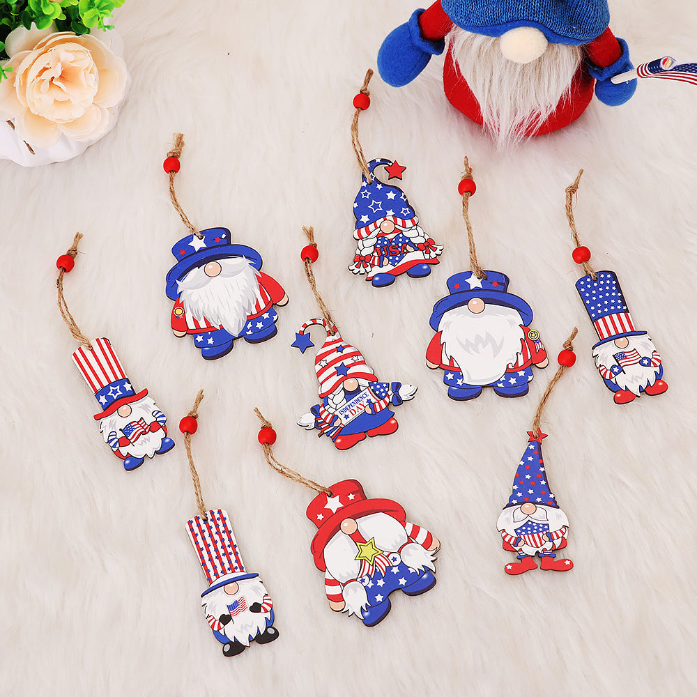 Faceless Wooden Forest Man Pendant Set - Home & Party Decor