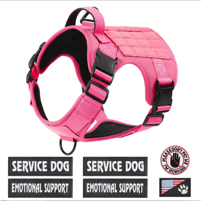 Adjustable Reflective Dog Harness Vest Large No-Pull Pet Safety Gear