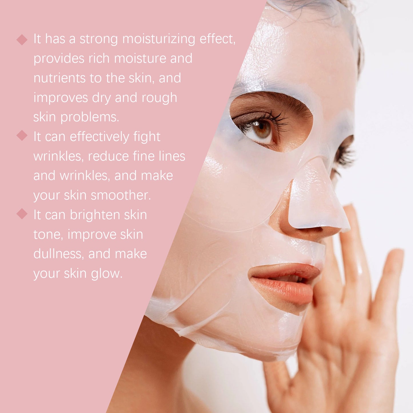Collagen Moisturizing Anti-Wrinkle Facial Mask - Hydrating Sheet Mask