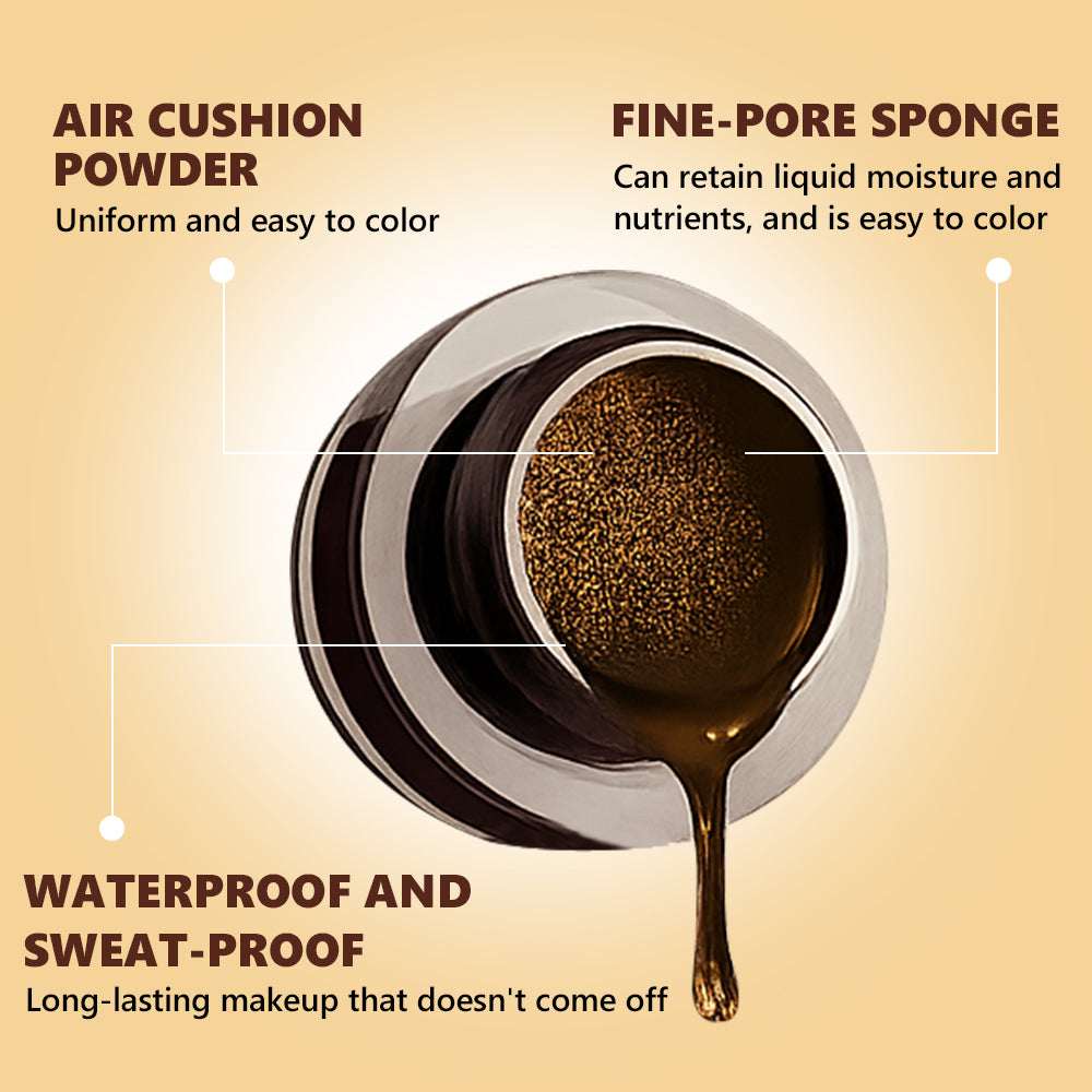 Waterproof Air Cushion Eyebrow Dye Cream - Natural Fluffy Tint, 2g-6g Variants