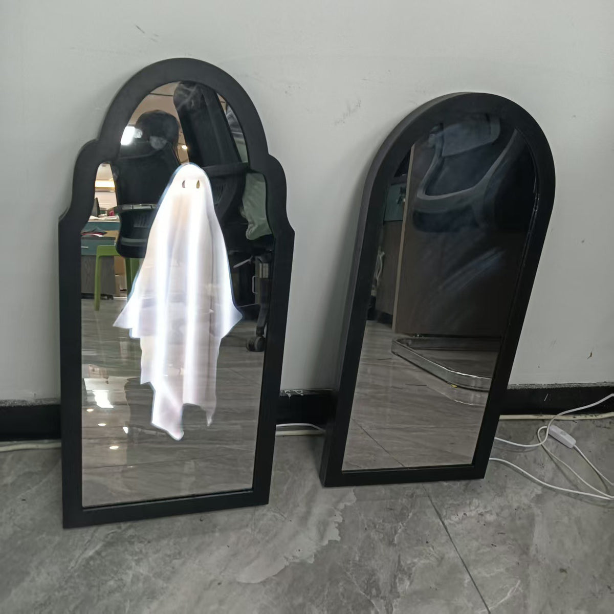 Ghost Holographic Mirror Halloween Decoration Multiple Styles & Sizes