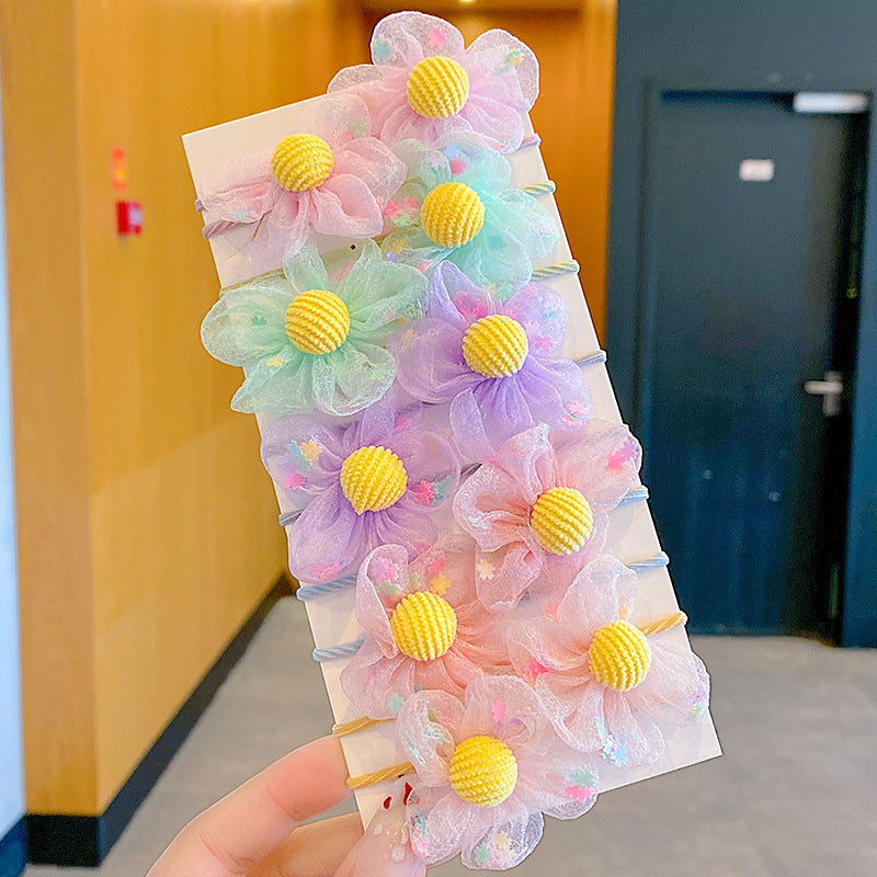 Baby Head Flower Princess Headband - Colorful Hair Accessory for Infants & Toddlers