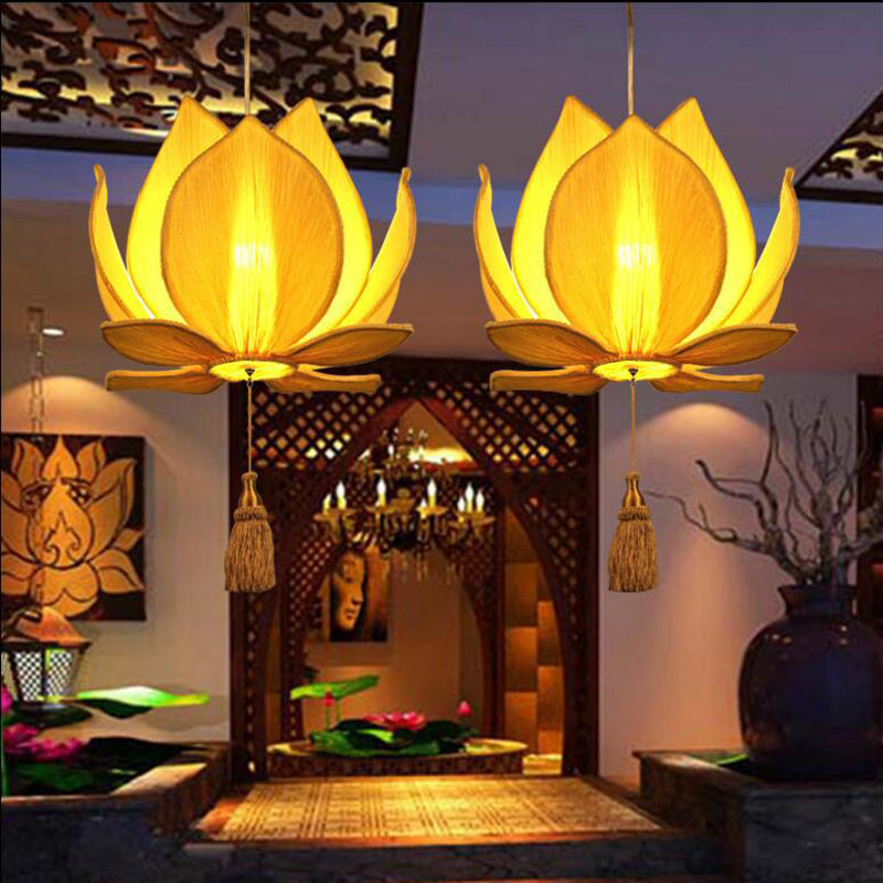 Lotus Chandelier Lantern Pendant Light for Home & Restaurant Decor