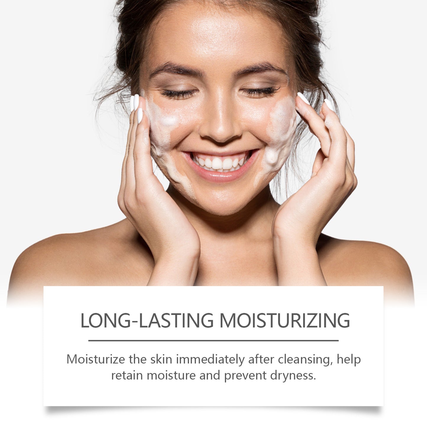 Dual Cleansing Moisturizing Facial Cleanser - Gentle Amino Acid Formula