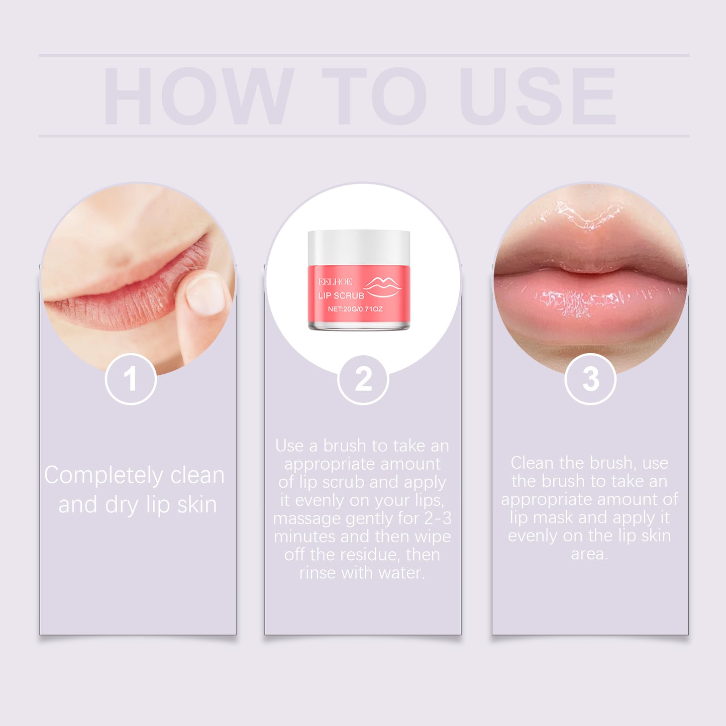 Nourishing Lip Care Set - Exfoliating Lip Scrub and Hydrating Lip Mask