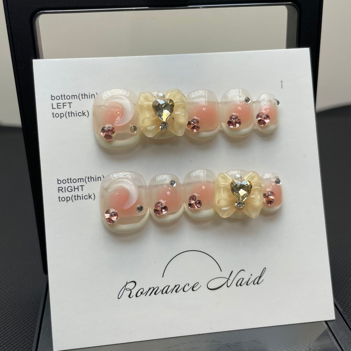 Light Therapy Nail Art Stickers Set for Manicure & Pedicure - Handmade Design