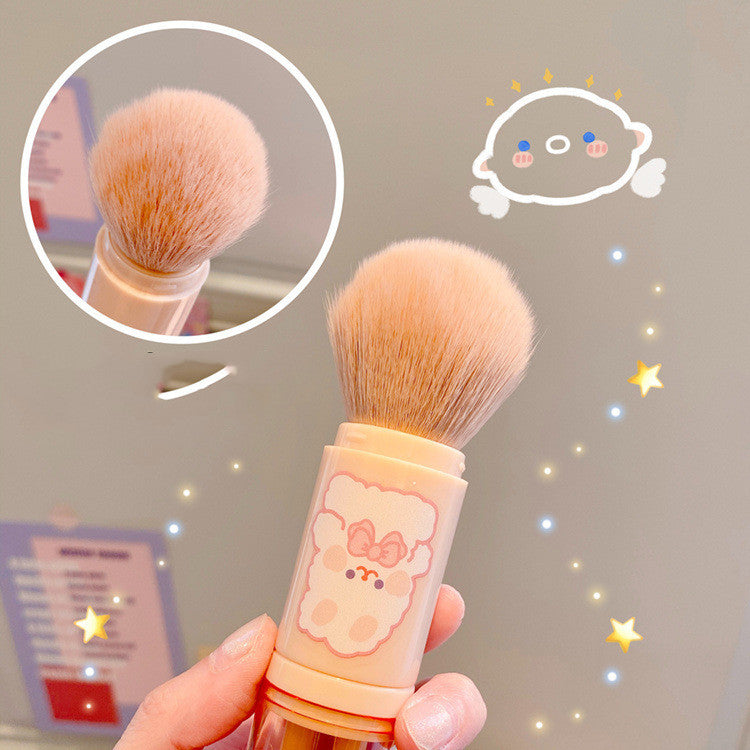 Four-in-One Makeup Brush Set for Face Eye Lip with Multiple Colors
