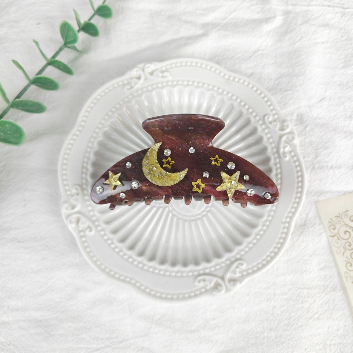 Oversized Star Moon Barrettes