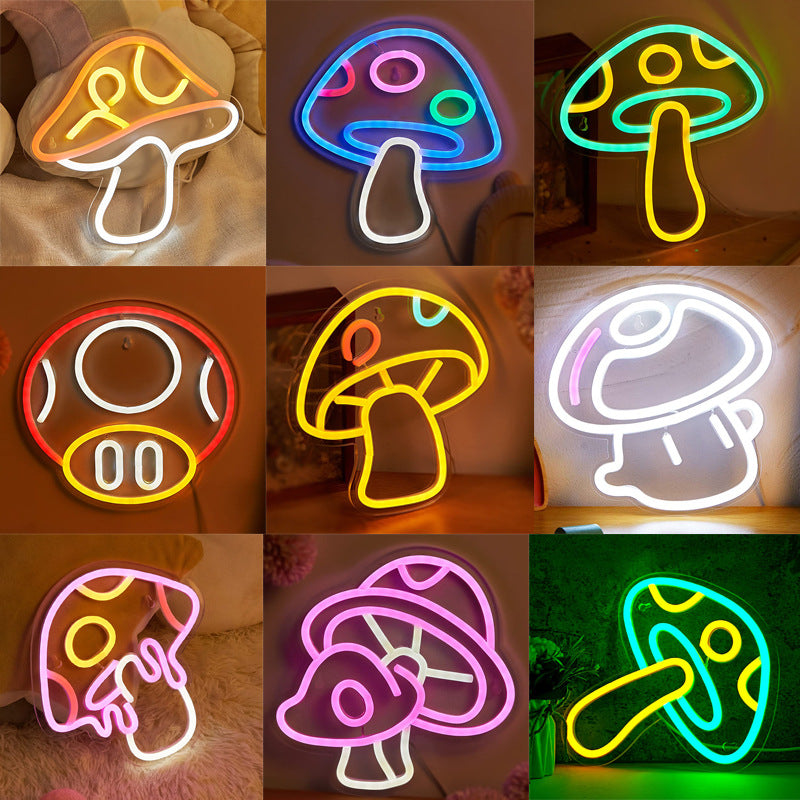 Mushroom Shape Room Decoration Lamp - Indoor Creative Night Light