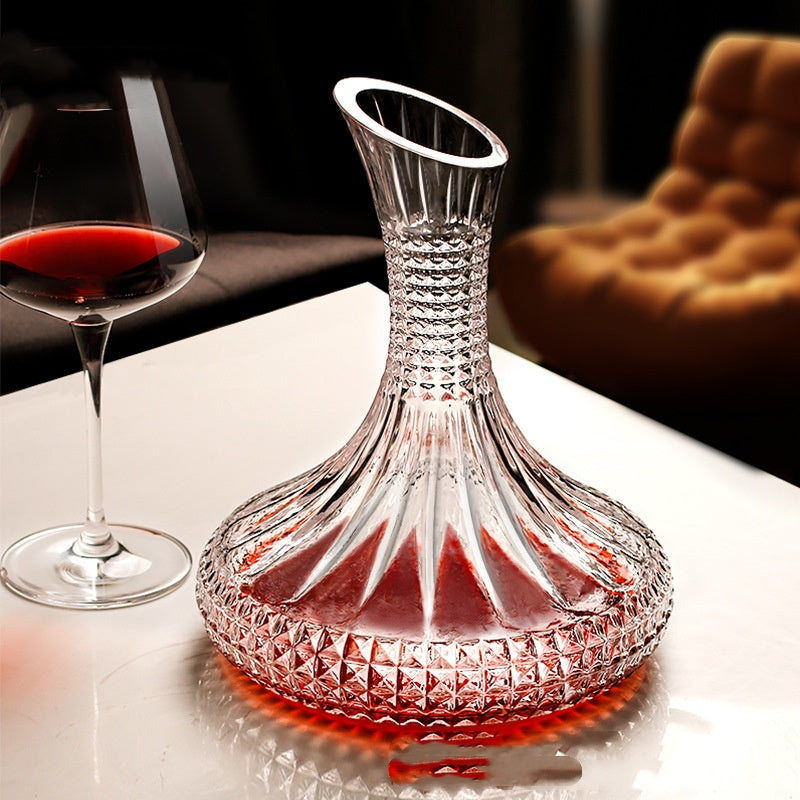 Elegant Glass Wine Decanter 1000ml - Modern Home Barware