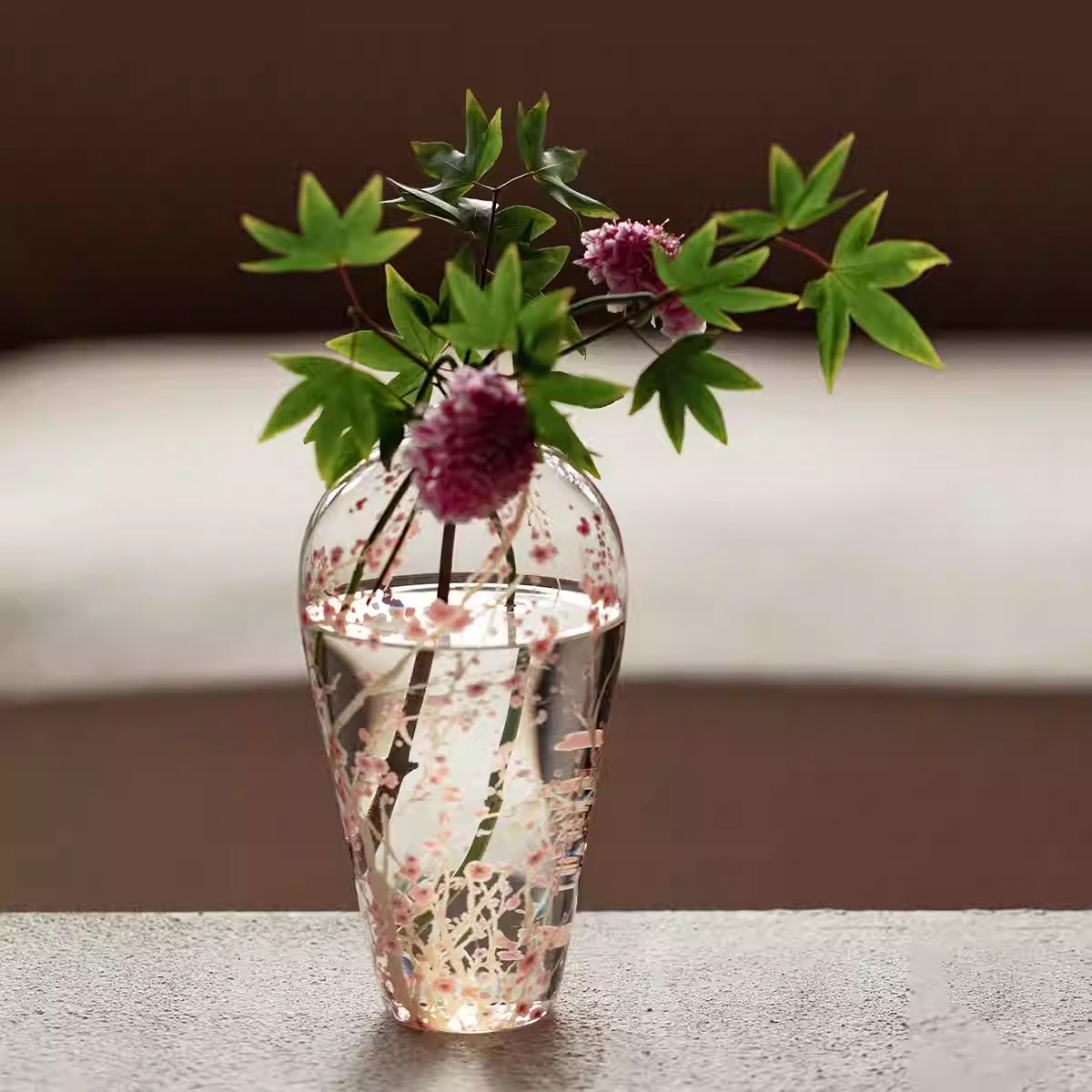 Wall-Mounted Dried Flower Vase - Chinese-Style Hydroponic Flower Arrangement