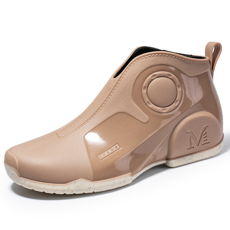Men's Non-Slip Outdoor Rain Boots - Low Top Wading Shoes