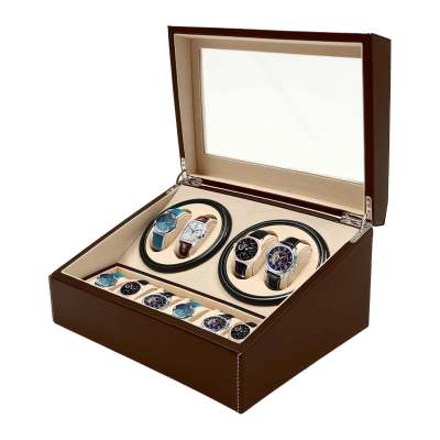 Electric Watch Winder Box Storage Cabinet for Automatic Watches