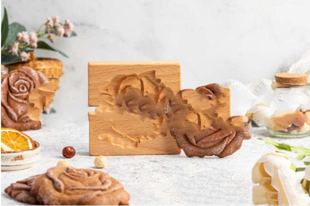 Cookie Cutter & Stamp Set for Baking - Provance Rose Style, Multiple Variants