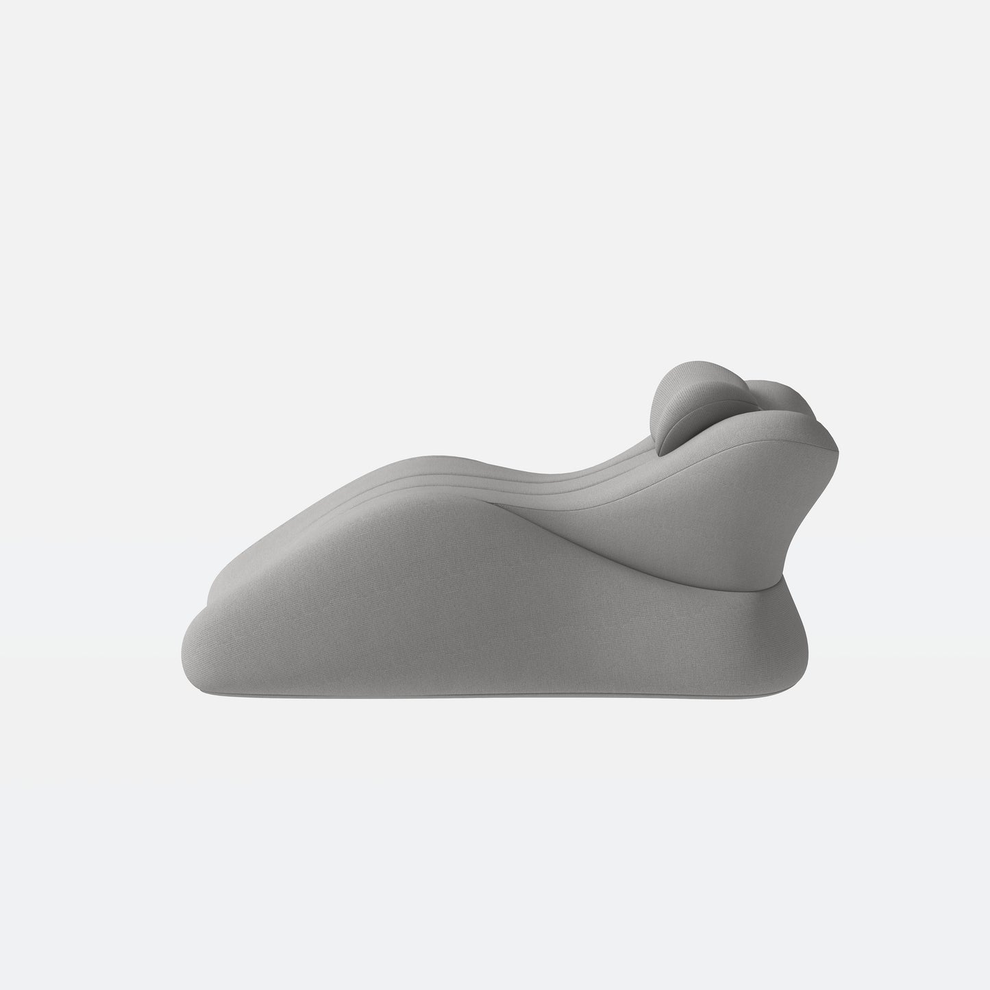 Ergonomic Memory Foam Support Pillow for Couples - Grey