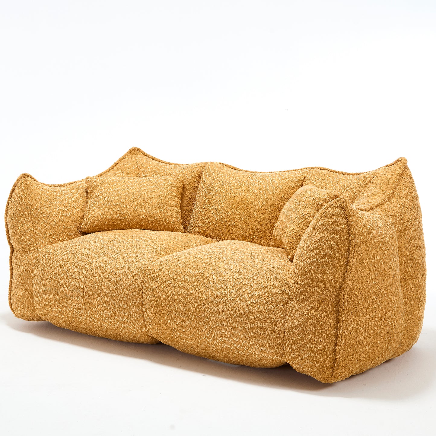 Yellow Beanbag Chair with Foam Core for Comfort & Relaxation