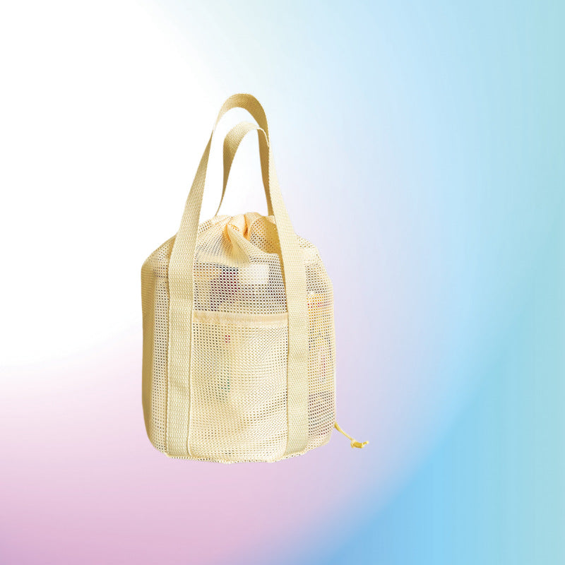 Travel Toiletry Mesh Bag - Lightweight, Breathable, Foldable Cosmetic Storage