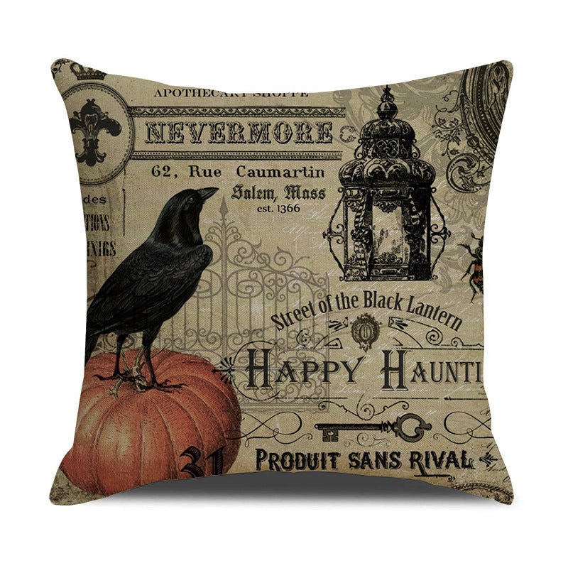 Halloween Skull Digital Printing Pillowcase - Home Decor Bedding 45x45cm