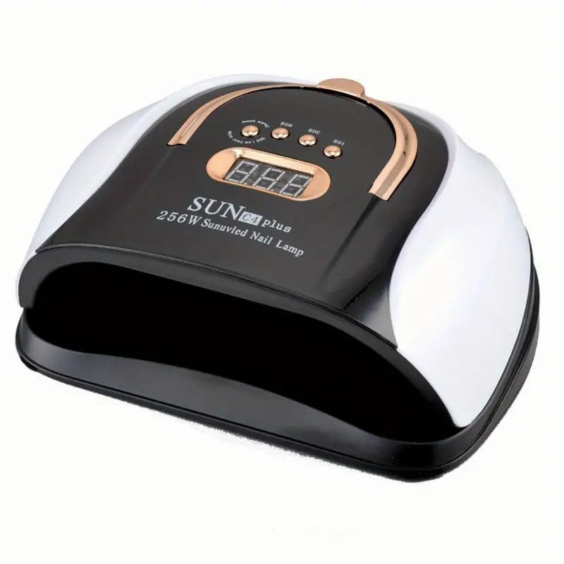 256W High-Power UV LED Nail Lamp with Smart Timer & Sensor - White