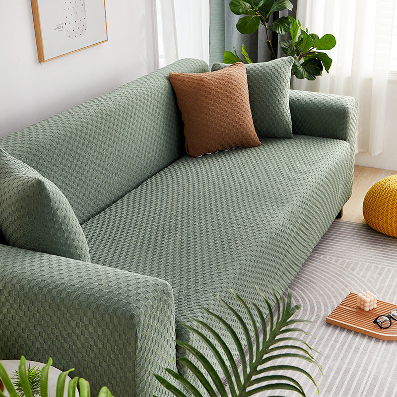 Universal Sofa Cover All-Season Thick Solid Color Couch Protector