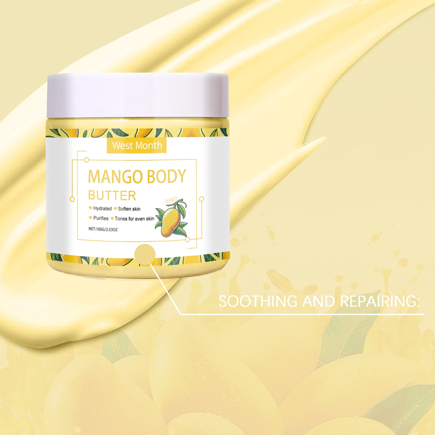 Moisturizing Body Cream with Shea Butter and Aloe Vera - 100g