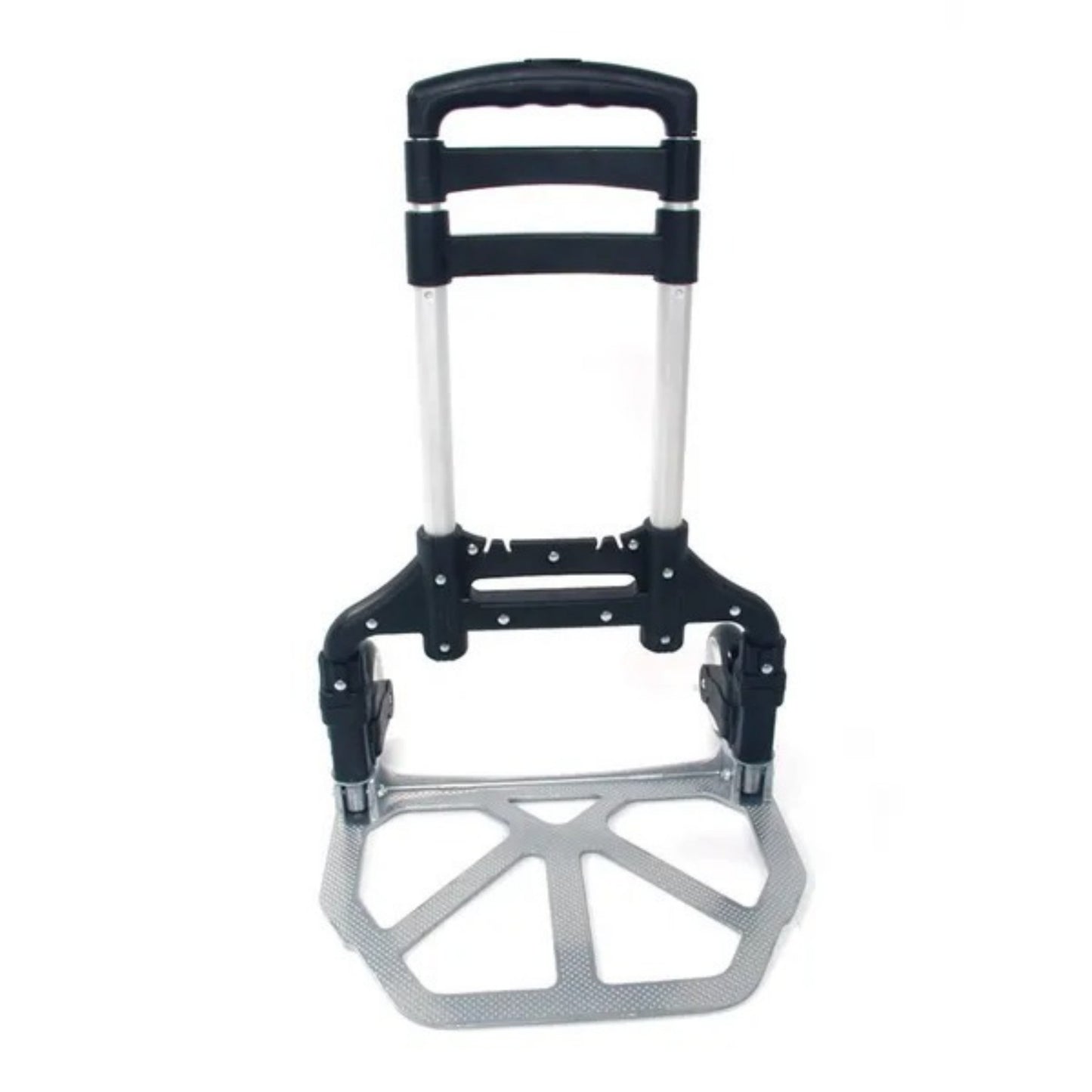 Portable Folding Aluminum Cart Dolly Trolley - Black