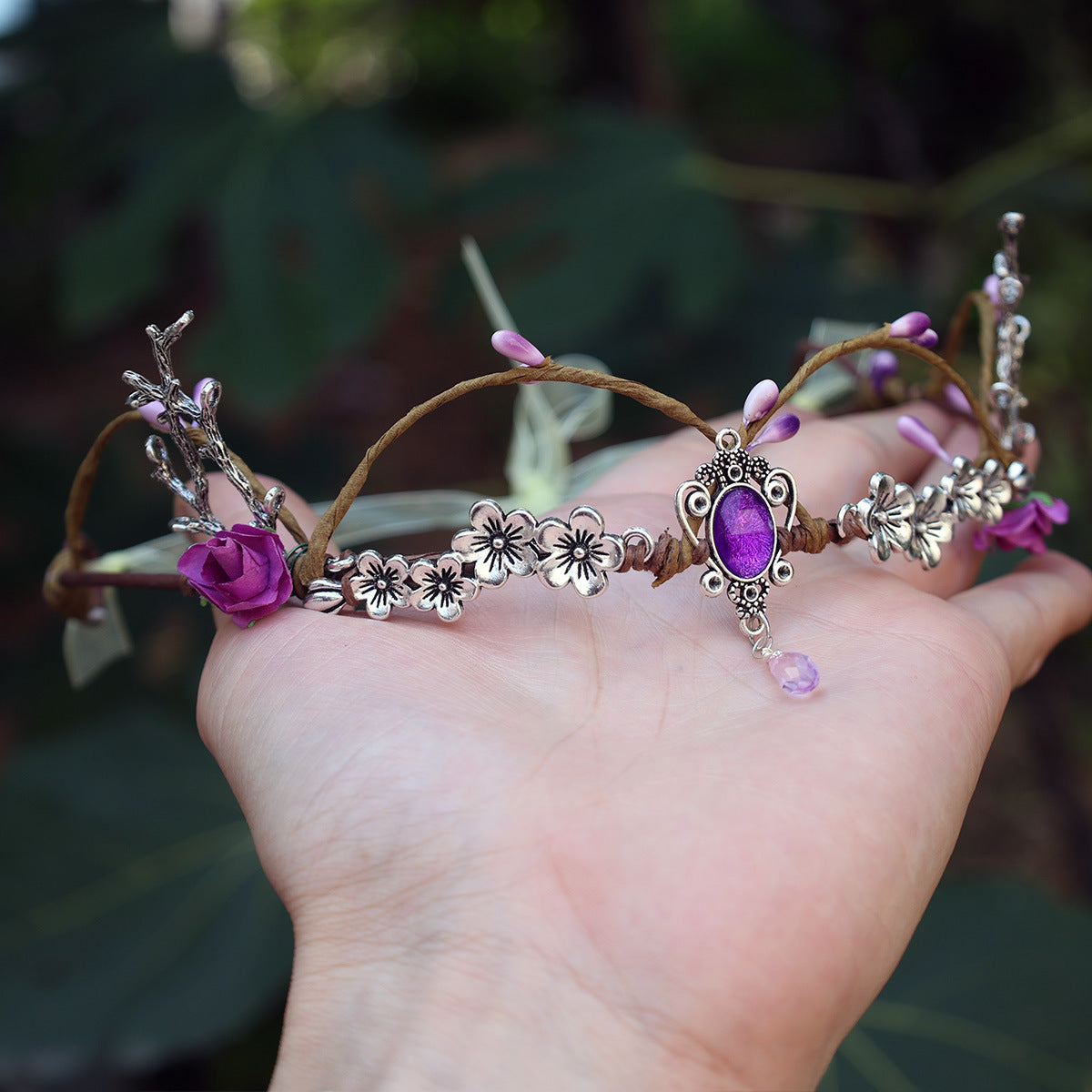 Retro Mori Style Hair Headband - Handmade Alloy