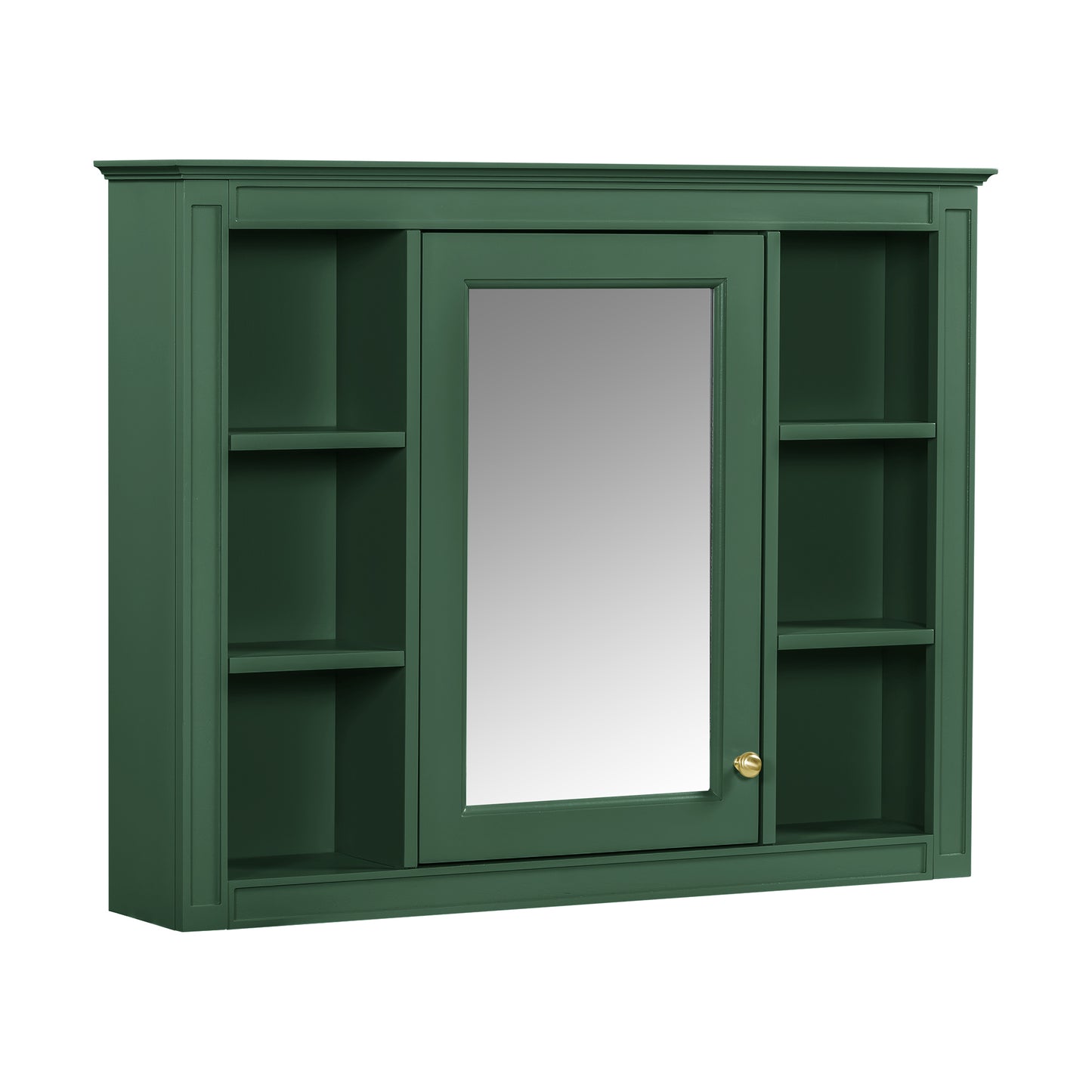 36'' Green Bathroom Vanity with Medicine Cabinet & Sink