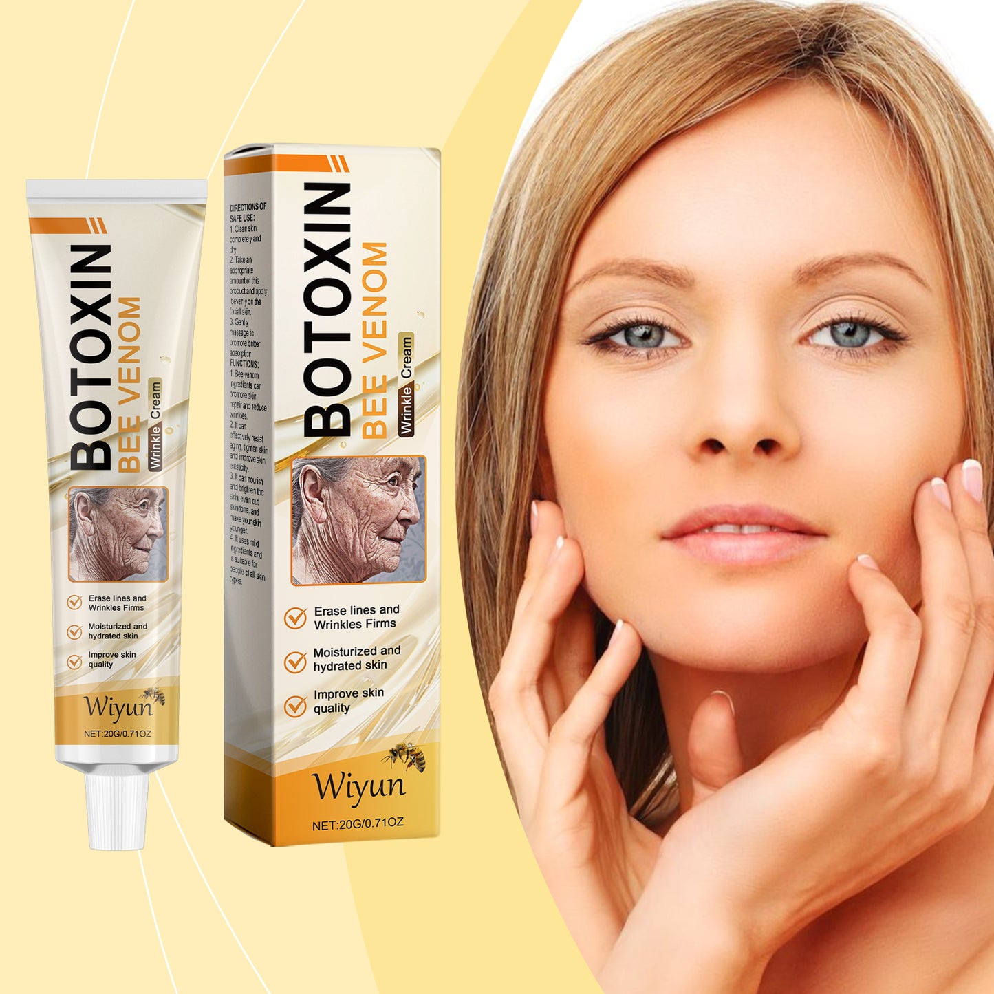 Bee Venom Facial Moisturizing Cream - Rejuvenating & Hydrating Skin Care