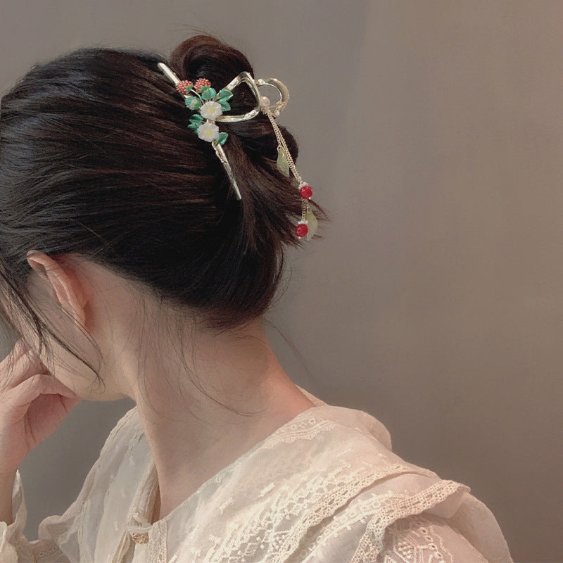 Strawberry Hair Clip Metal Alloy - Multiple Colors