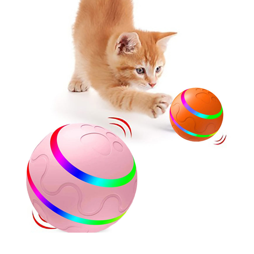 Interactive Cat Toy Ball - Self-Rotating, USB Rechargeable, Safe for Cats