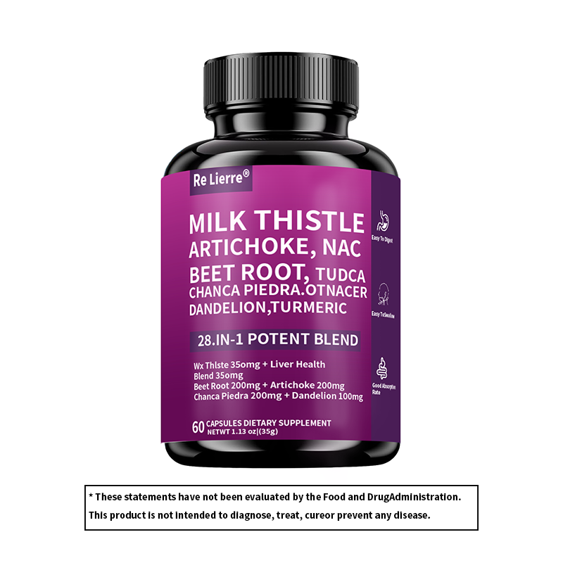 Milk Thistle & Herbal Liver Support Supplement - 60 Capsules