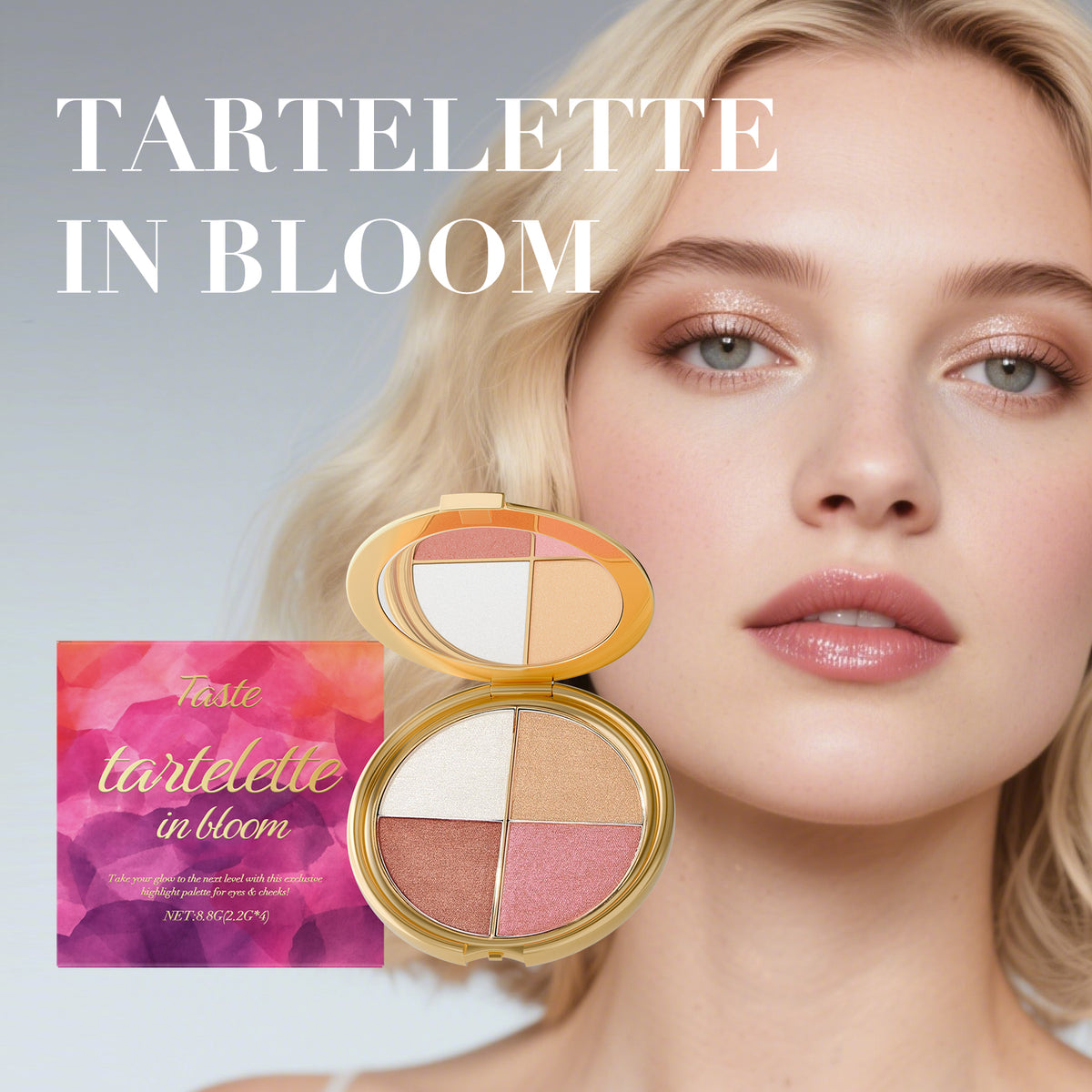 Highlighter Eyeshadow & Blush Palette 8.8g