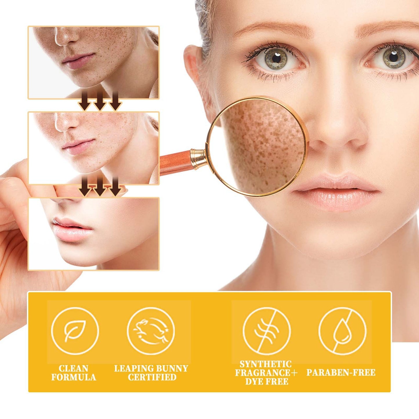 Brightening Face Serum with Hyaluronic Acid & Collagen - 30ml