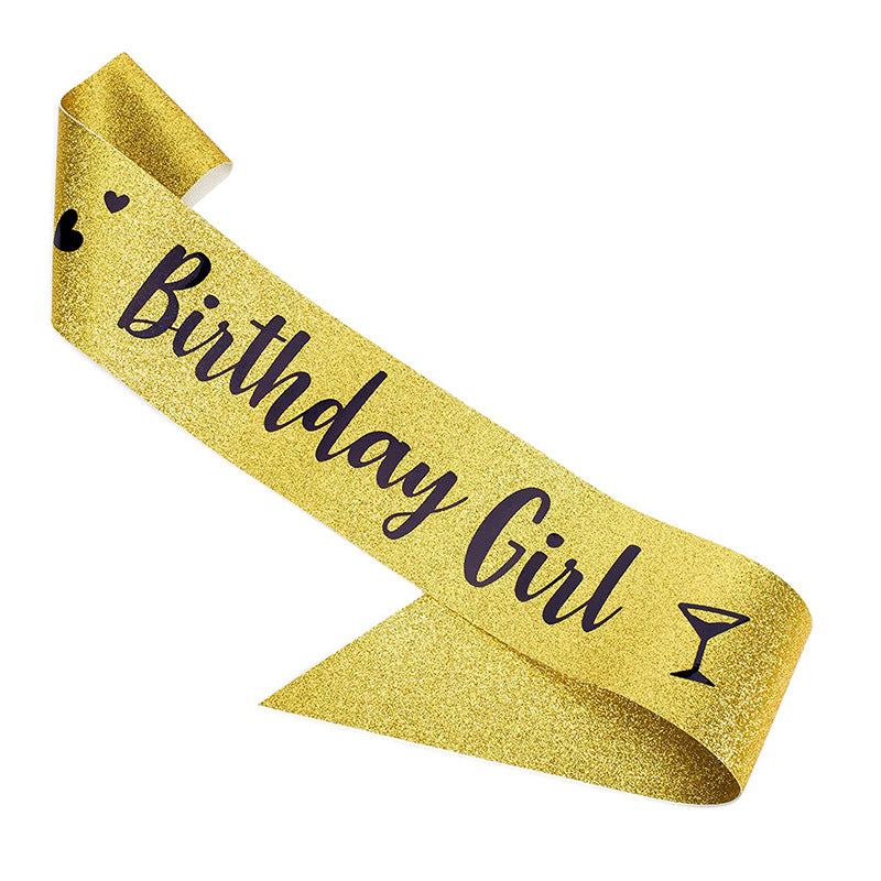 Party Crown Belt Set for Birthday Celebration - Multiple Styles