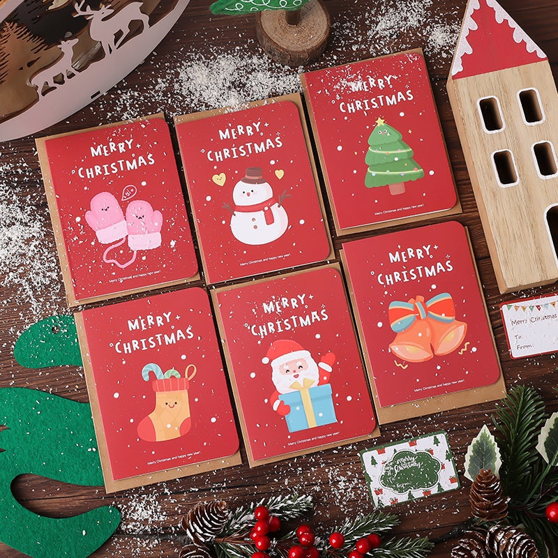 Holiday Gift-Wrapping Cards for Christmas - Assorted Styles, Pack of 6