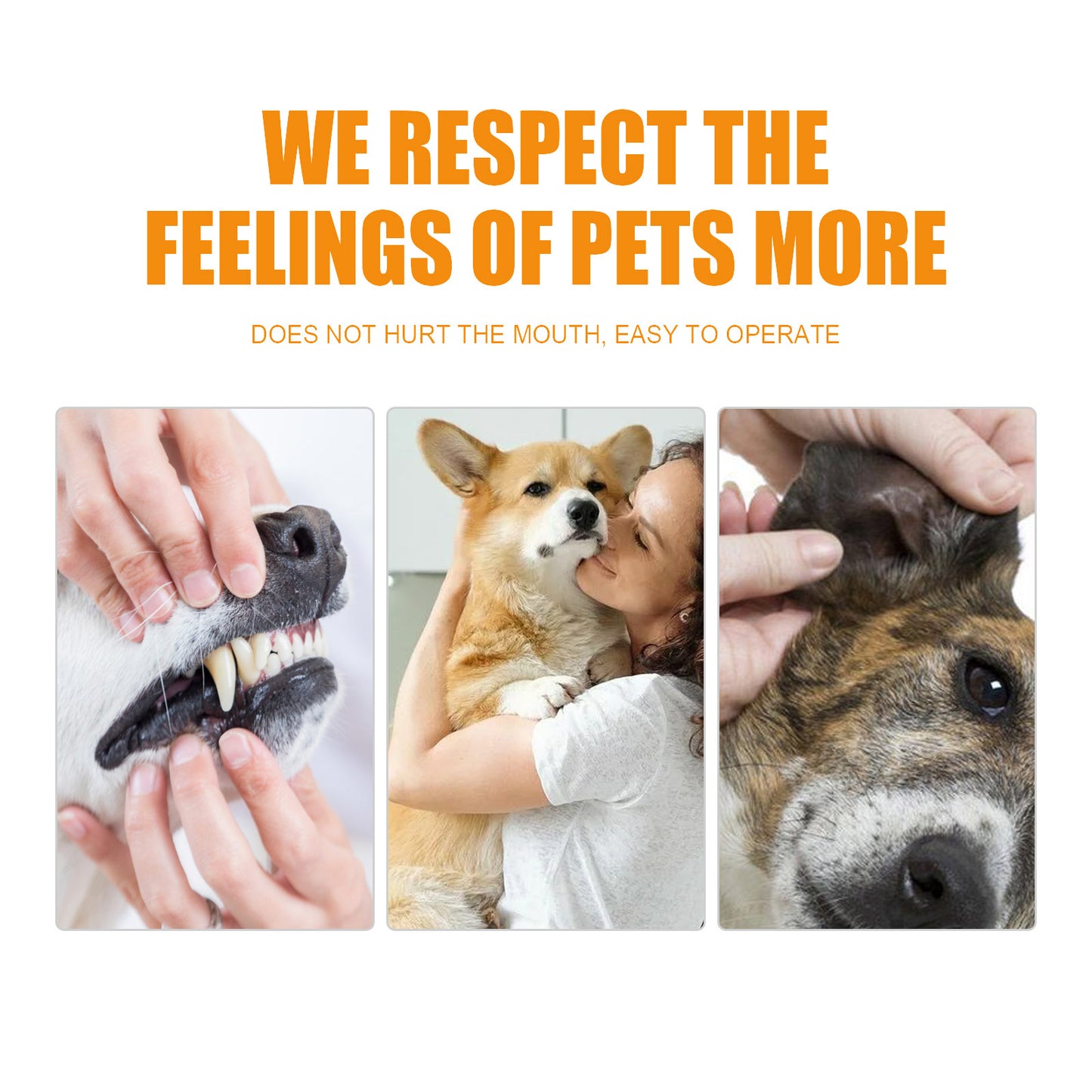 Pet Dental & Ear Cleaning Wipes Set - Dog & Cat Oral Hygiene, Tear Stain & Ear Care