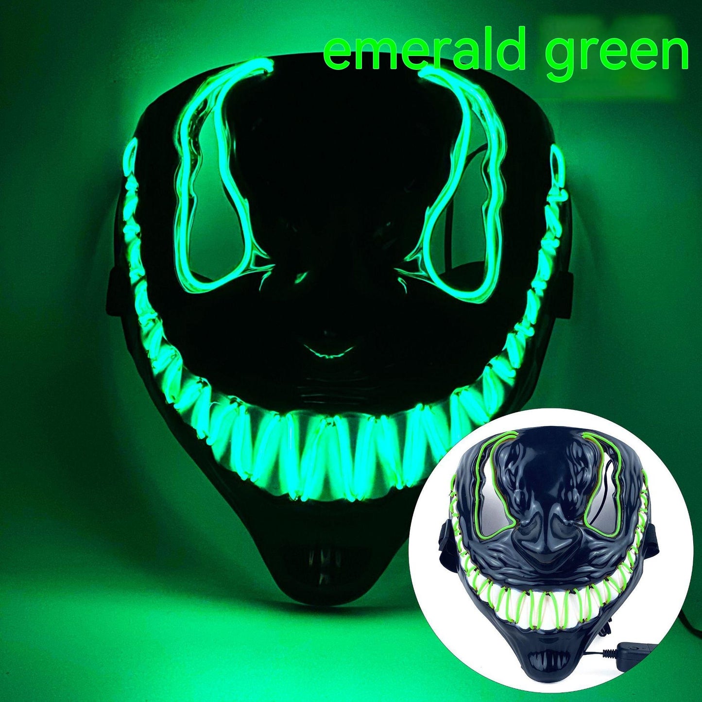 Halloween Luminous LED Mask for Dance Party Multi-Color Variants