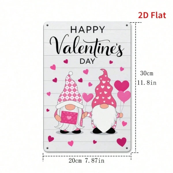 Metal Tin Wall Decoration - 20cm x 20cm Art Sign