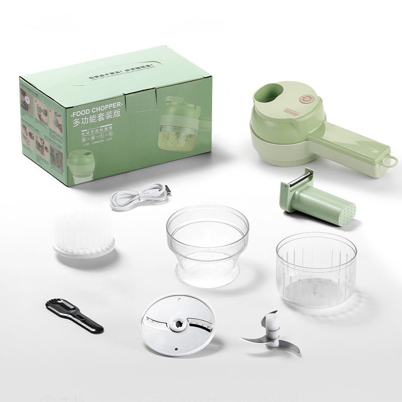 Mini Wireless Electric Garlic Chopper & Press for Kitchen Use - Multiple Colors