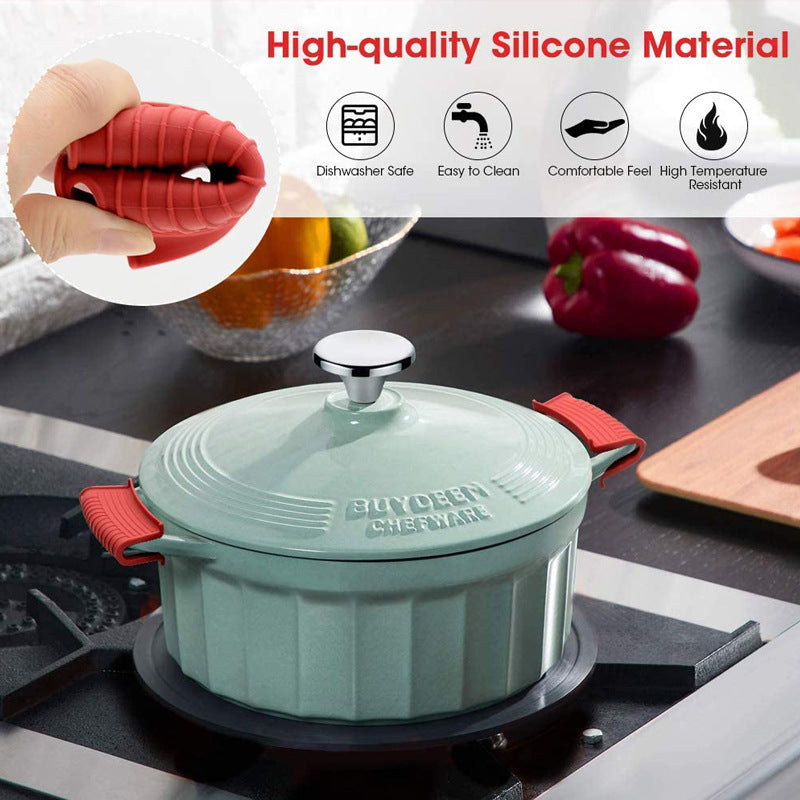 Silicone Hot Handle Holders - Heat Resistant Potholder Set