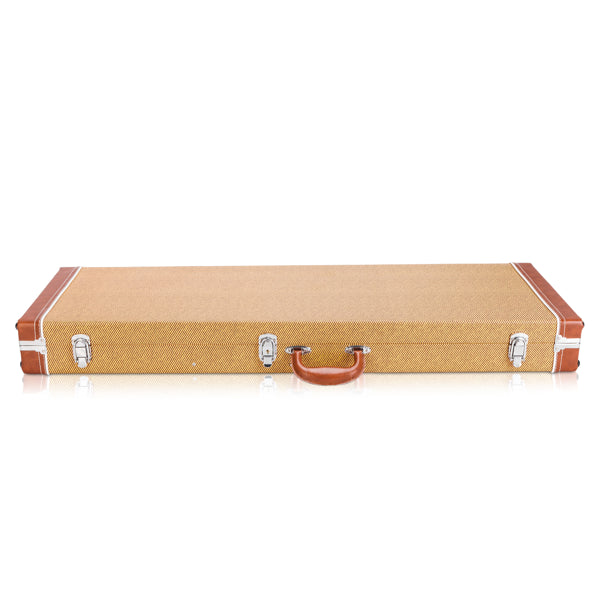Electric Guitar Hard Case - Square Yellow with Plush Interior