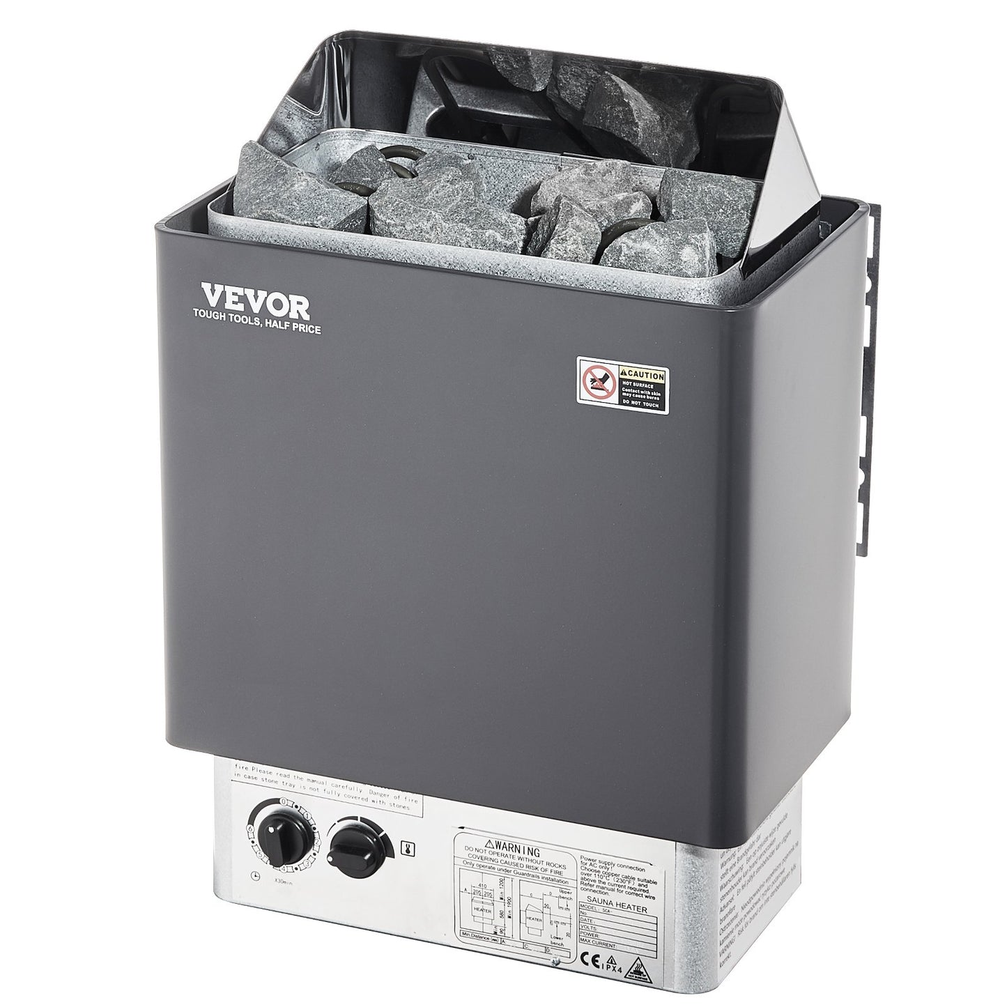 4.5KW Electric Sauna Heater for Home & Spa, Adjustable Temperature & Timer