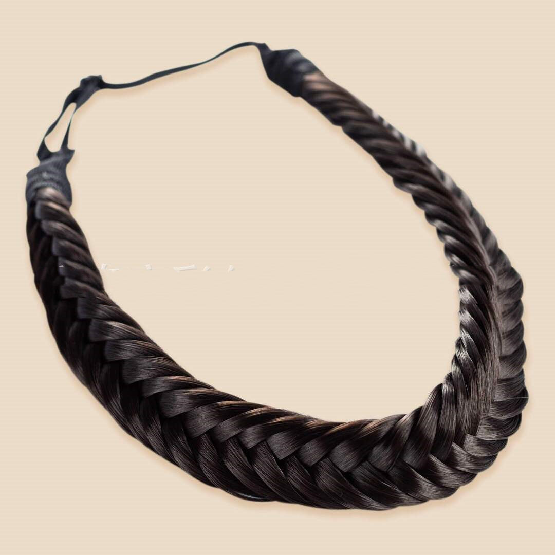 Braided Two-Strand Wig Headband for Cosplay and Costume Styling