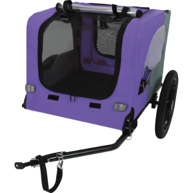Heavy Duty Collapsible Pet Bike Trailer with All-Terrain Wheels & Universal Hitch