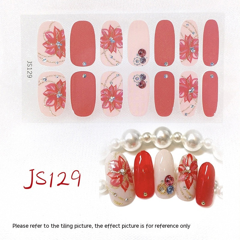 3D Crystal Nail Art Sticker Set - Crystal Glass Nail Film for Manicure